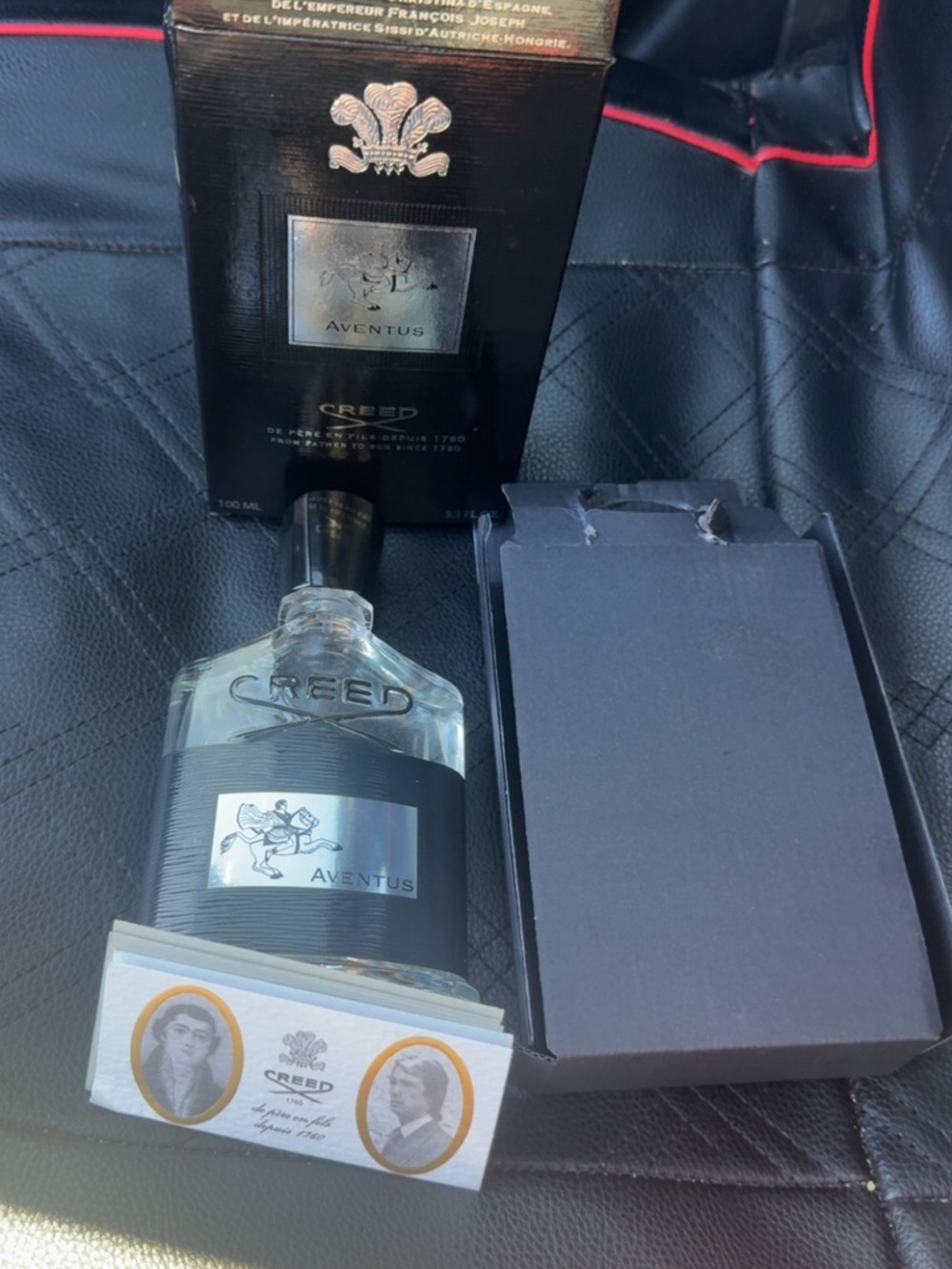 Creed Aventus Black and Clear Bottle Set